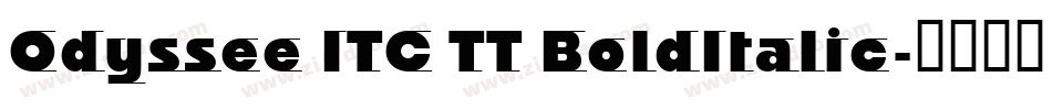 Odyssee ITC TT BoldItalic字体转换